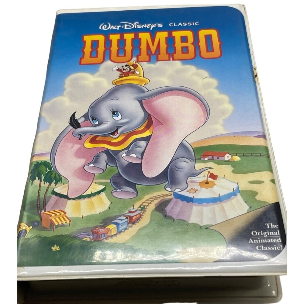 Walt Disney Dumbo VHS tape cartoon Diamond Edition English rated G 63 min READ